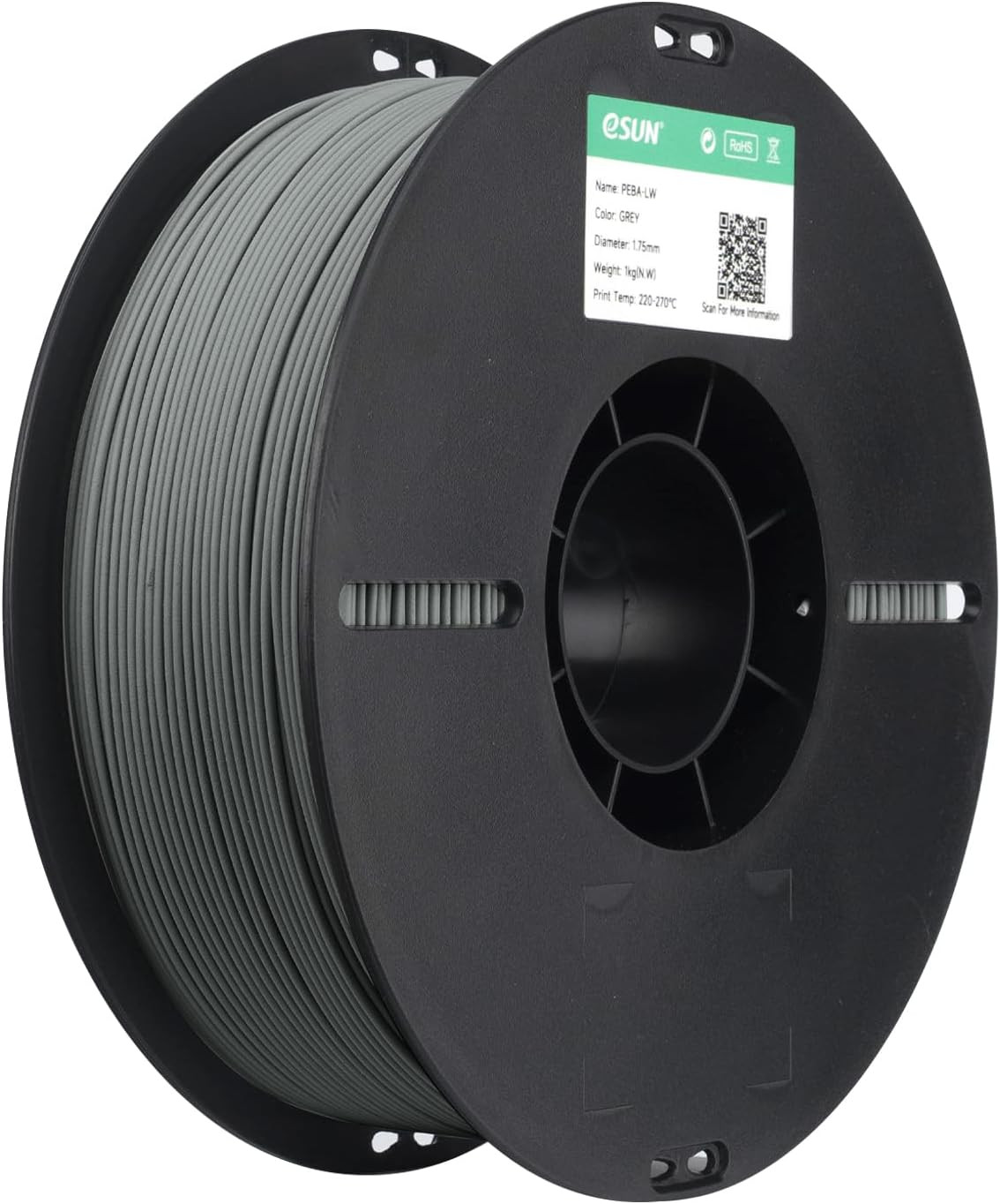 PEBA LW 3D Printer Filament 1.75Mm, 0.8Kg Spool, Lightweight Active Foaming Flex