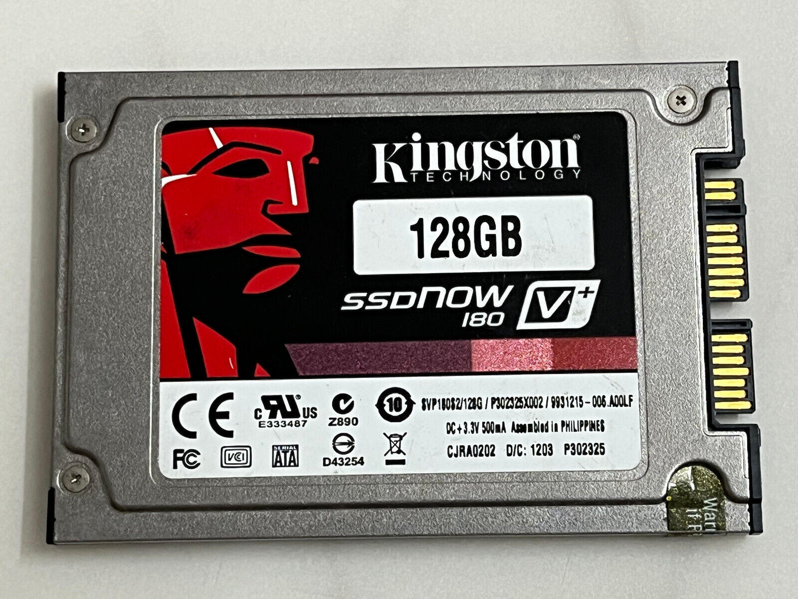 Kingston SVP180S2/128G SSDNow V+180 128GB Micro SATA II 1.8-In SSD Drive
