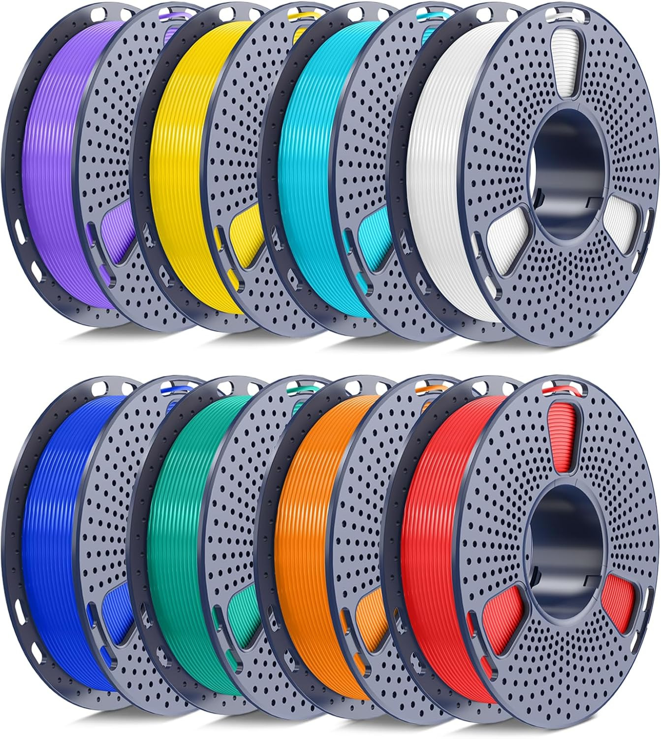 PLA Filament 1.75Mm, 250G Spool Bundle, 3D Printer Filament