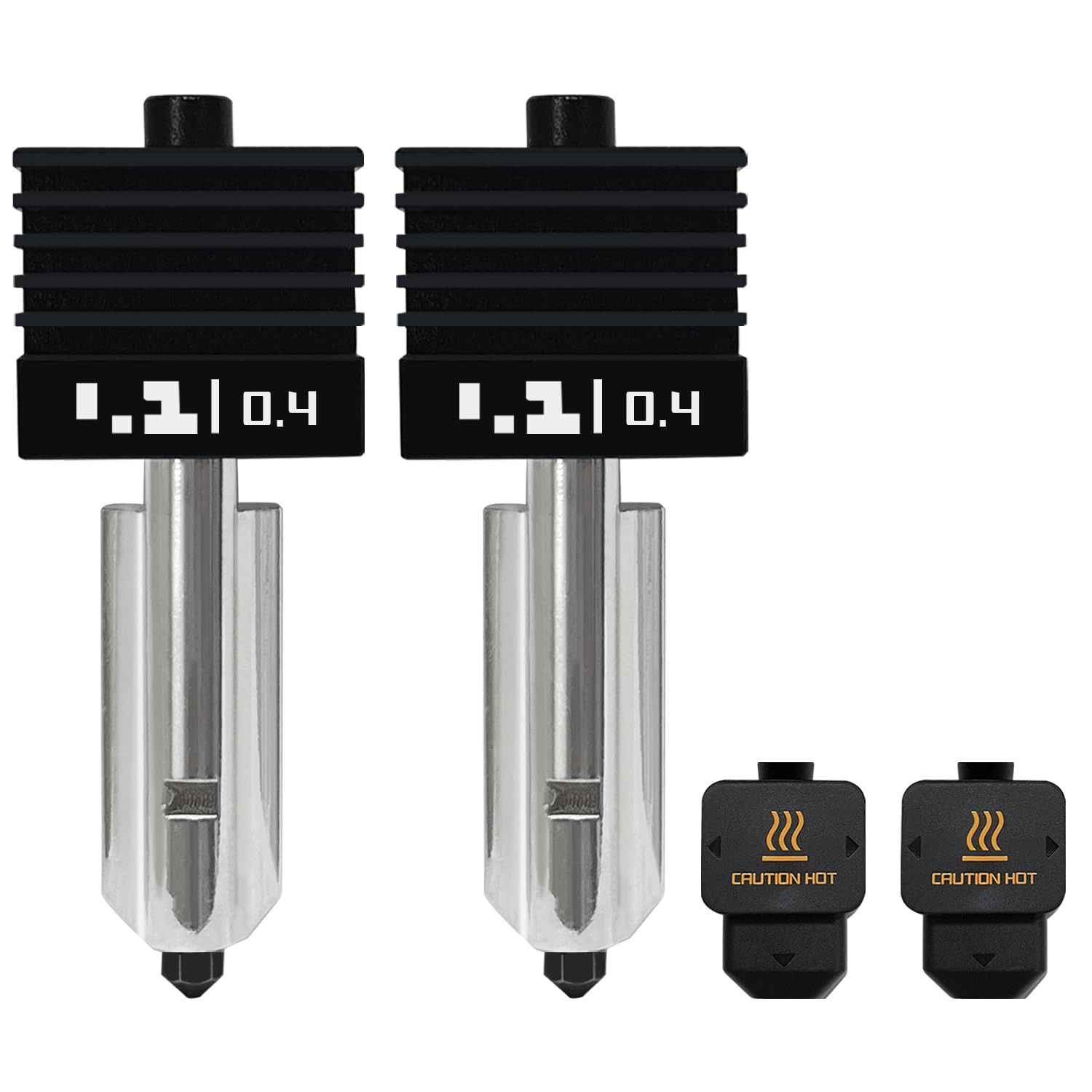 2PCS H2S/H2D Combo/P2S Hotend Kits 0.4mm Hardened Nozzle for H2D/H2S 