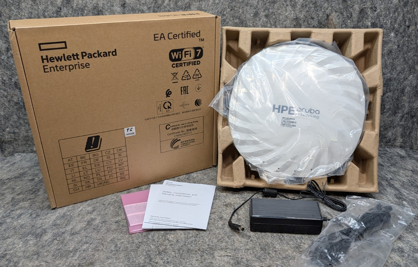 HPE Aruba AP-755 (US) S1G85A,  Tri Radio 4x4, Wi-Fi 7, Internal Antennas Campus