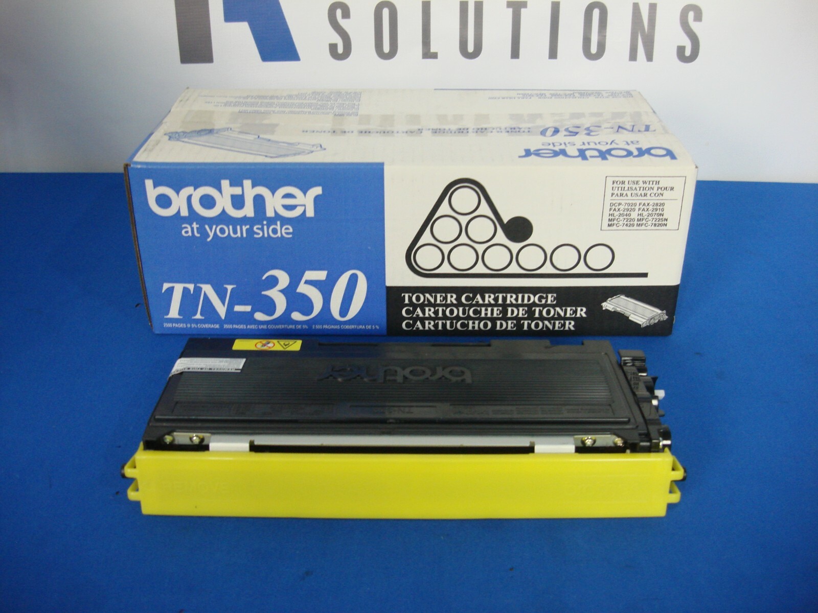LOT OF 2 NEW SURPLUS GENUINE BROTHER TN-350 BLACK TONER 