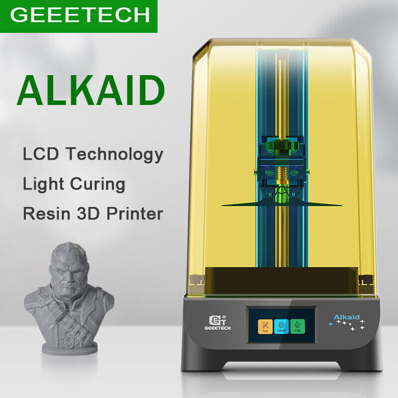 Geeetech ALKAID Resin 3D Printer 6.03" 2K LCD Screen Printing Size 82x130x190mm