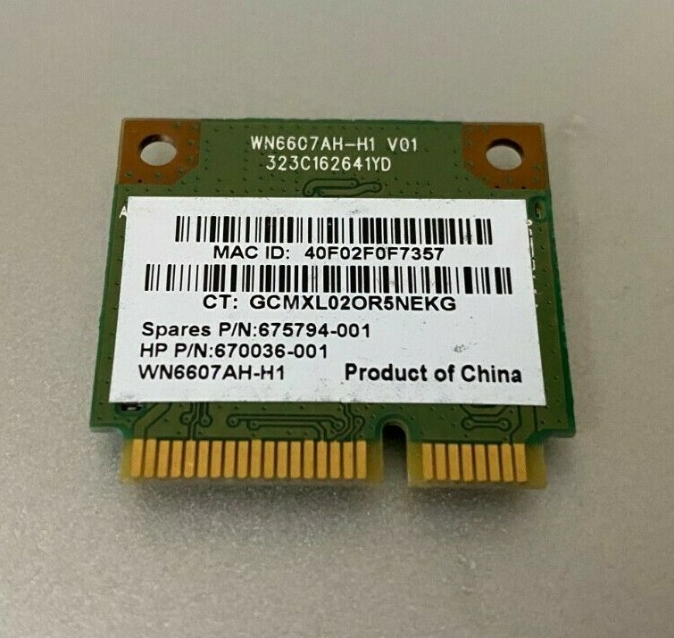 OEM HP Pavilion 23-G013W 2000-2C29WM Wifi Wireless Card 675794-001 670036-001