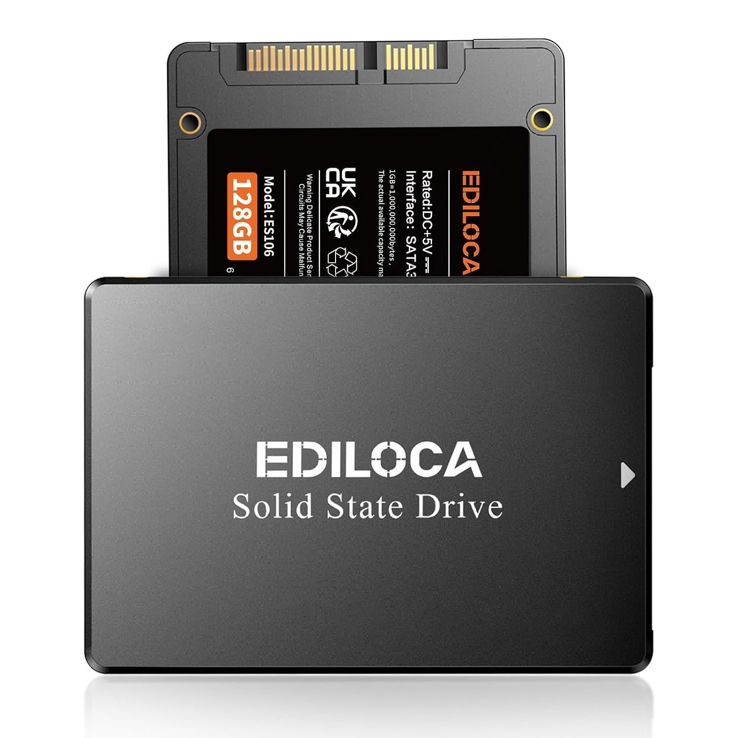 128GB SATA III SSD 2.5" Internal Solid State Drive, 500MB/s Read Speed, Upgrade