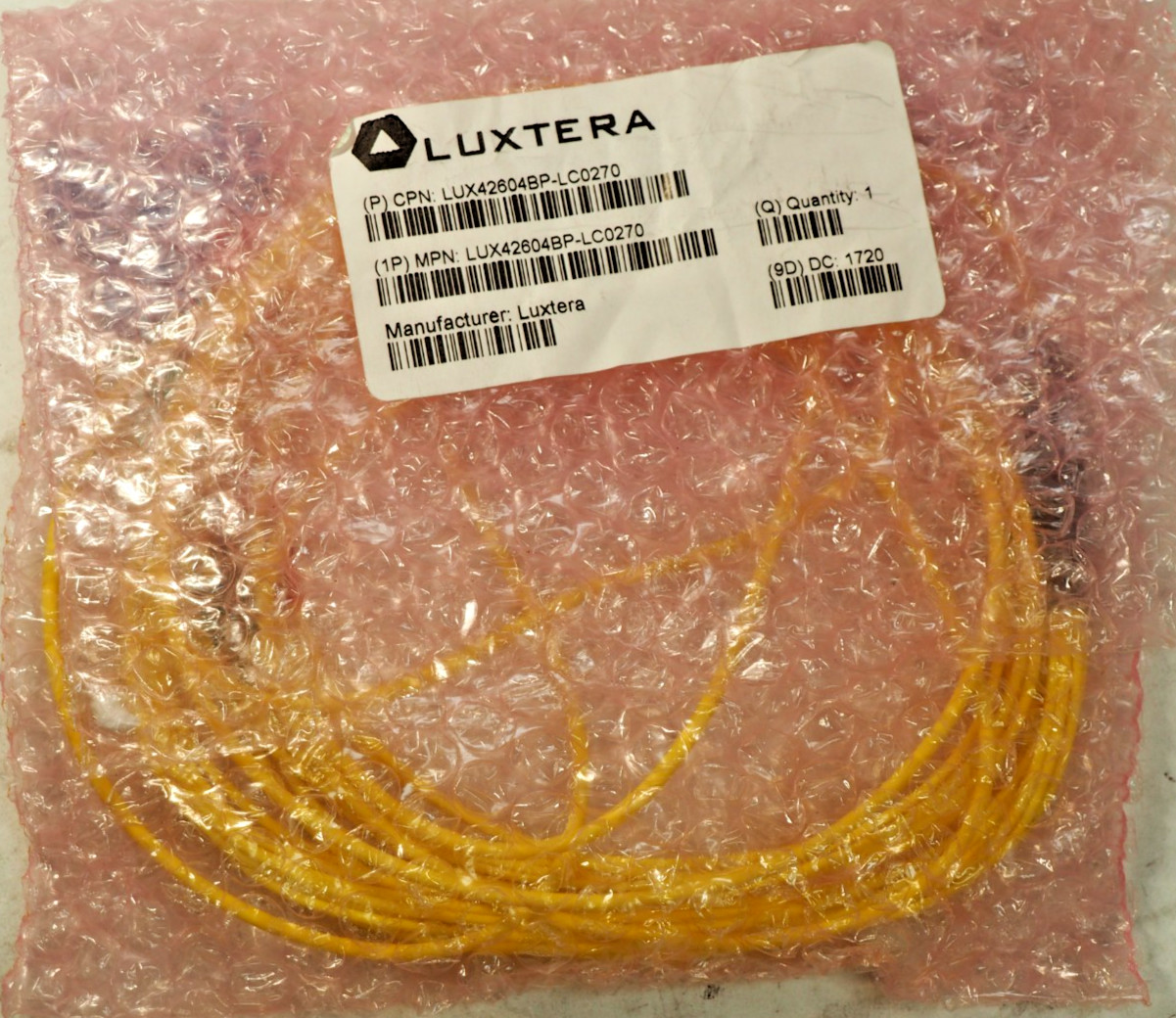 Lot of*38 LUXTERA LUX42604BP-LC0270 PSM4 100G 2.7m Breakout Fiber Pigtail Cable