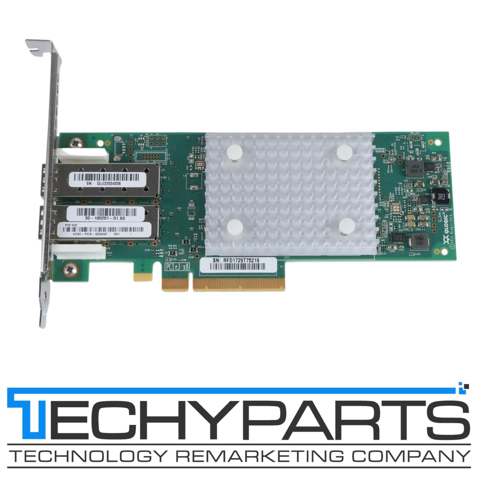 Cisco UCSC-PCIE-QD32GF Qlogic QLE2742 32Gb/s 2-Port SFP+ Fibre Channel HBA