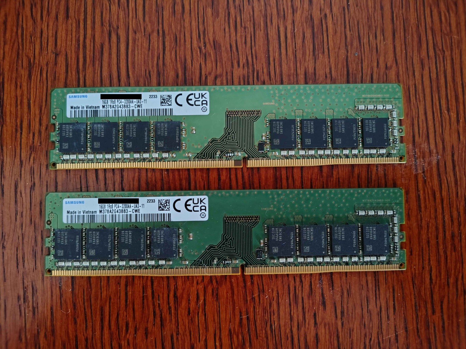 Samsung 32GB (2x16GB) DDR4 PC4-3200AA 288-Pin DIMM Unbuffered RAM