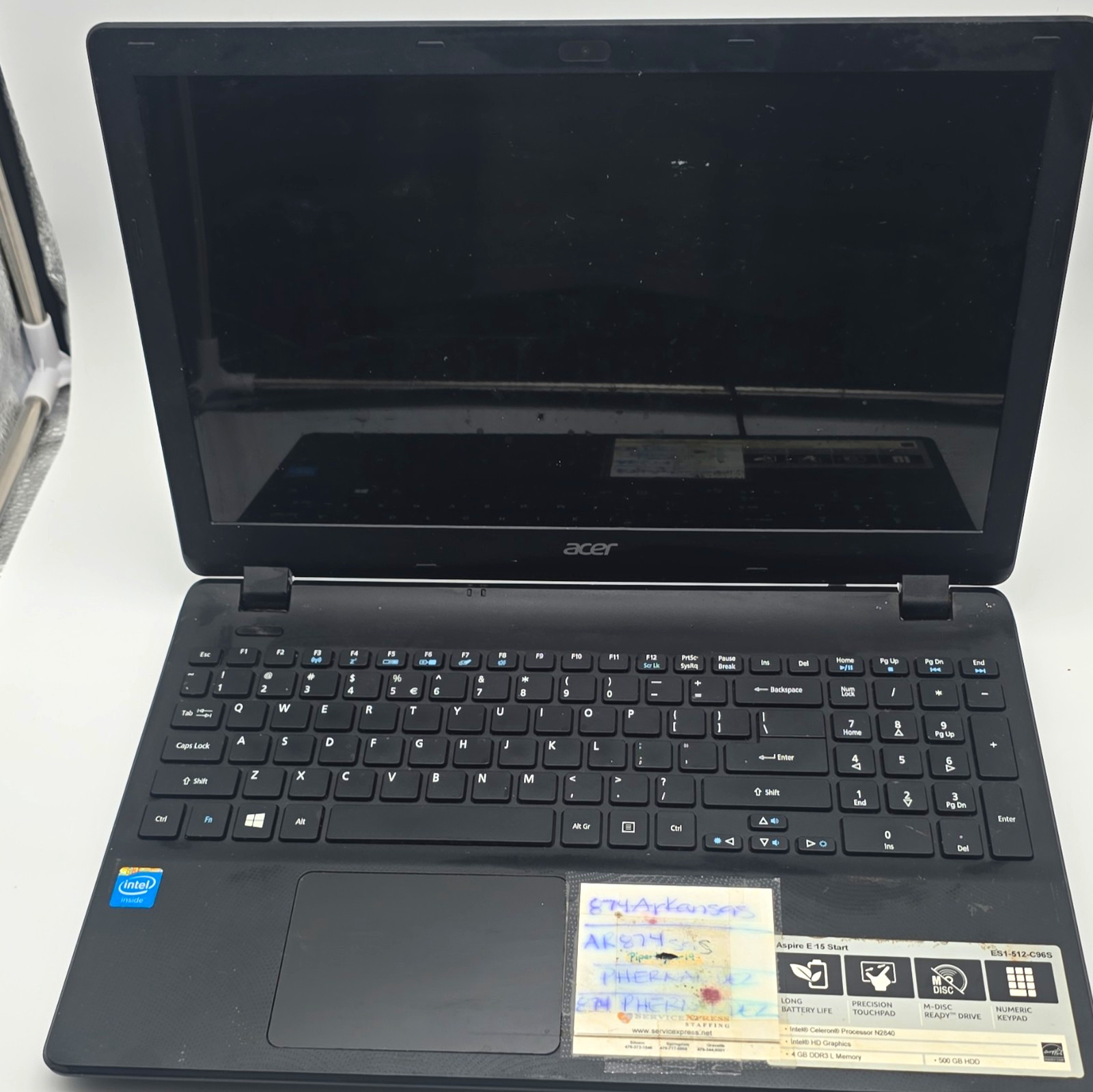 Acer Aspire E 15 15.6" i3-4th Gen 4GB 500GB HDD Win 8.1 Black Charger