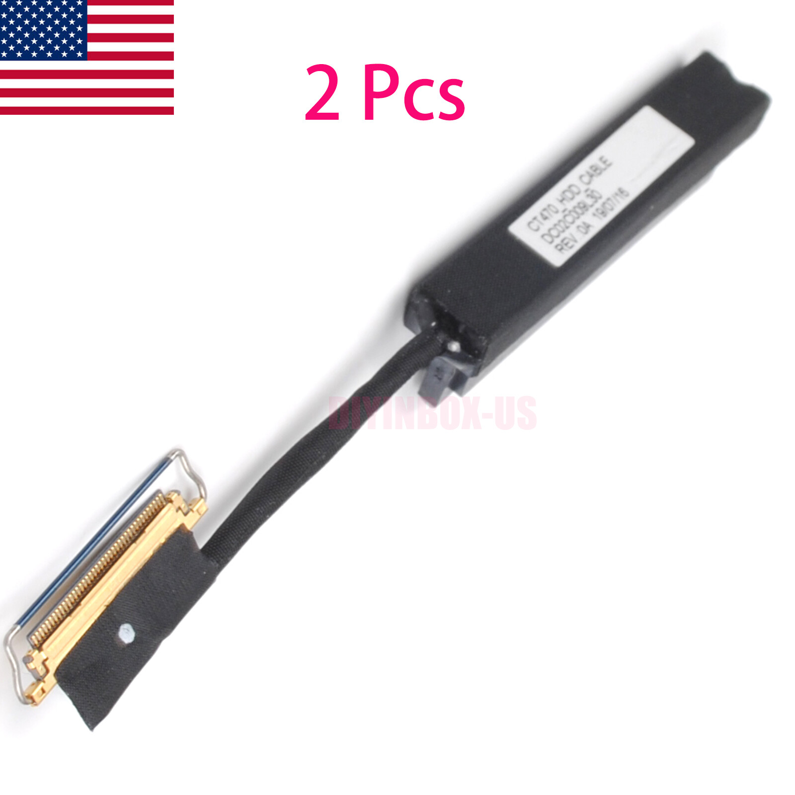 2 Pcs HDD Hard Drive Connector Cable DC02C009L30 For Lenovo ThinkPad T470 T470P 