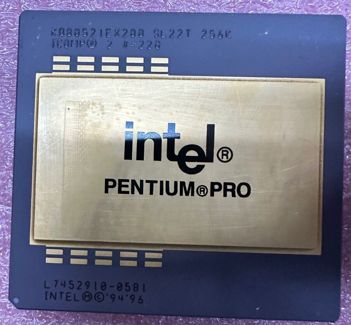 Intel Pentium PENTIUM PRO SL22T Antique CPU High Collection Value in Jewel Case