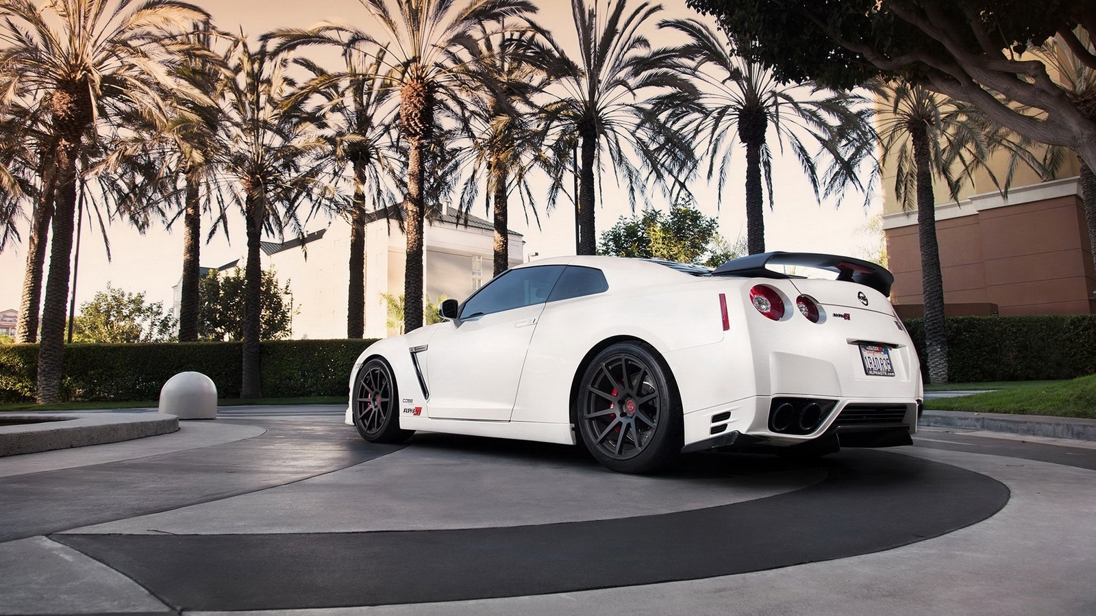 Cars nissan skyline gtr r35 car Desk Mat Stitched