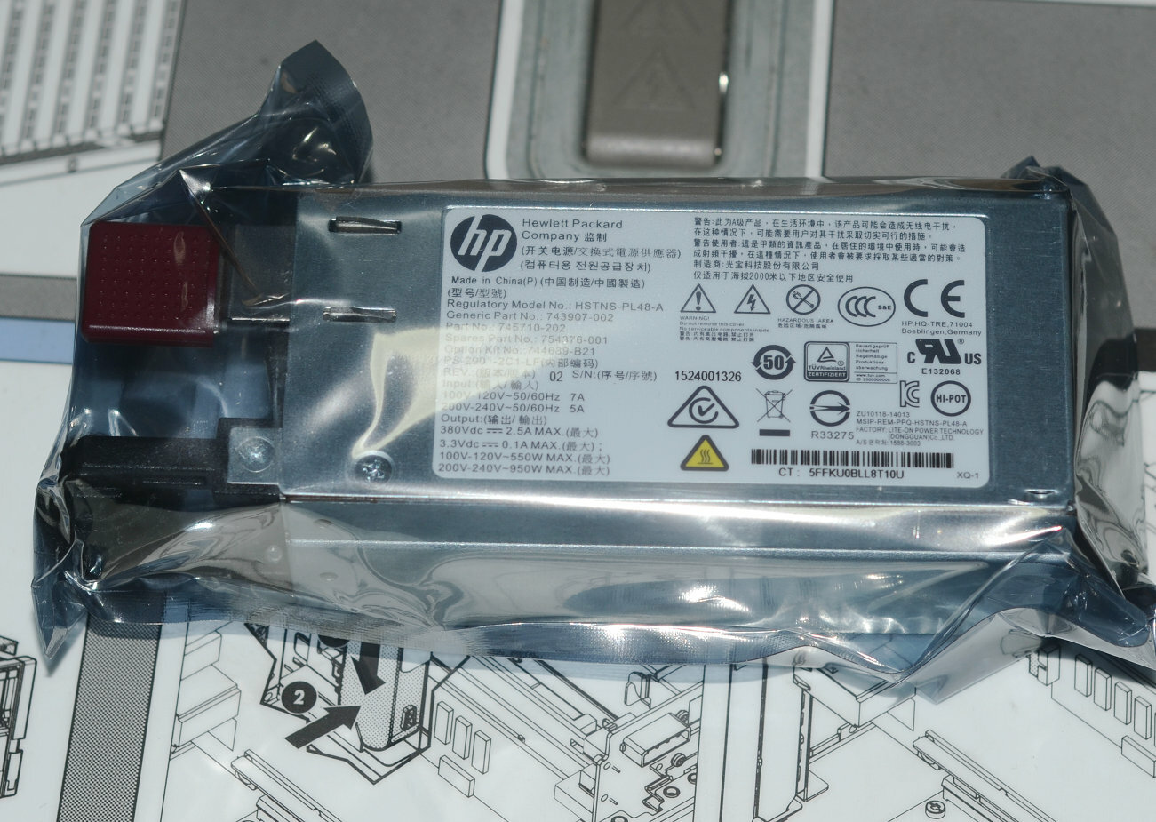 Power Supply 745710-202 HSTNS-PL48-A 754376-001 743907-002