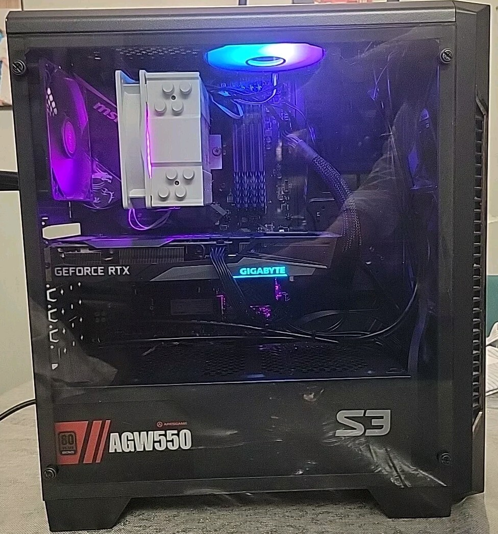 Custom RGB Gaming Desktop Computer PC i5 2.9GHz 32GB RAM 1000 GB SSD W11P WIFI 6