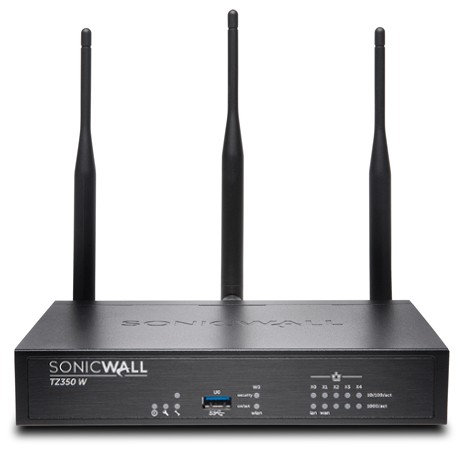SonicWall TZ350W Firewall w/ Security Services thru July 2028 Tested