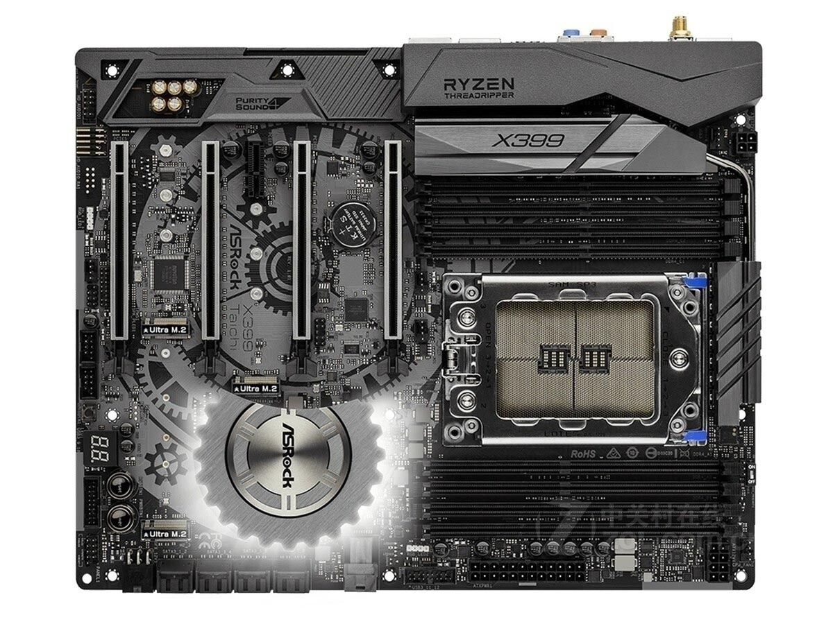 For ASROCK X399 Taichi motherboard X399 TR4 8*DDR4 128G ATX Tested ok