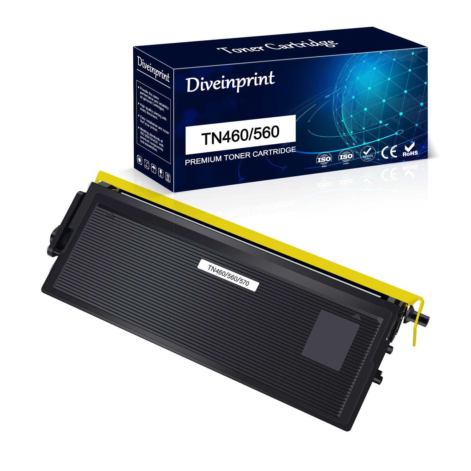 TN460 Toner Cartridge for Brother TN-460 MFC-9600 MFC-9650 MFC-9660 MFC-9700 