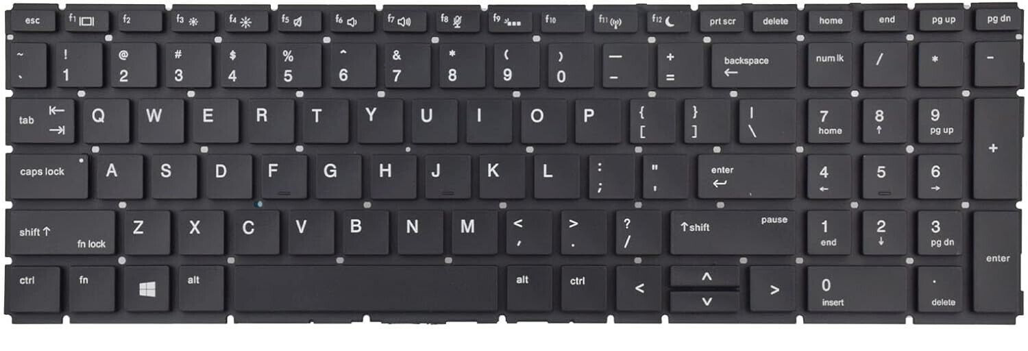 GENUINE HP ProBook 450 G6 G7 455 G6 G7 455R G6 G7 Keyboard US Black With Backlit