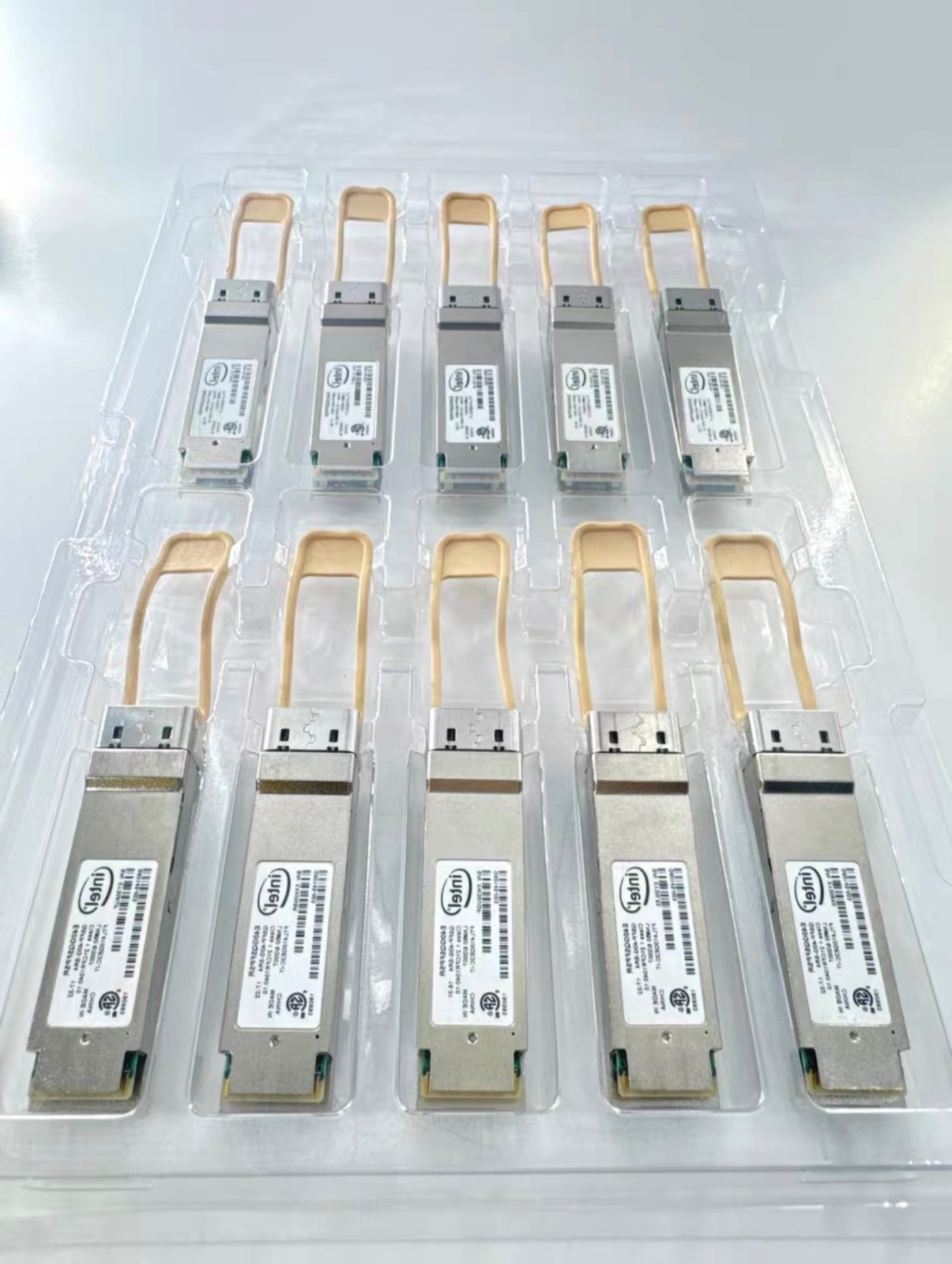 10PCS INTEL E40GQSFPSR QSFP-40G-SR4 FTL410QE2C-IT 40G 150m QSFP+ Transceiver