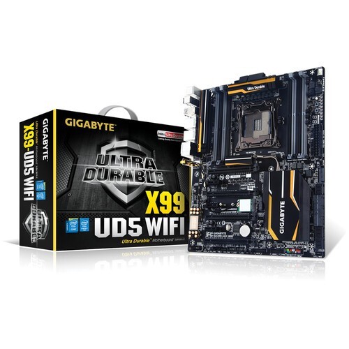 GIGABYTE GA-X99-UD5 WIFI Intel X99 LGA 2011-3 6Gb/s ATX 3.0 Chipset Motherboard