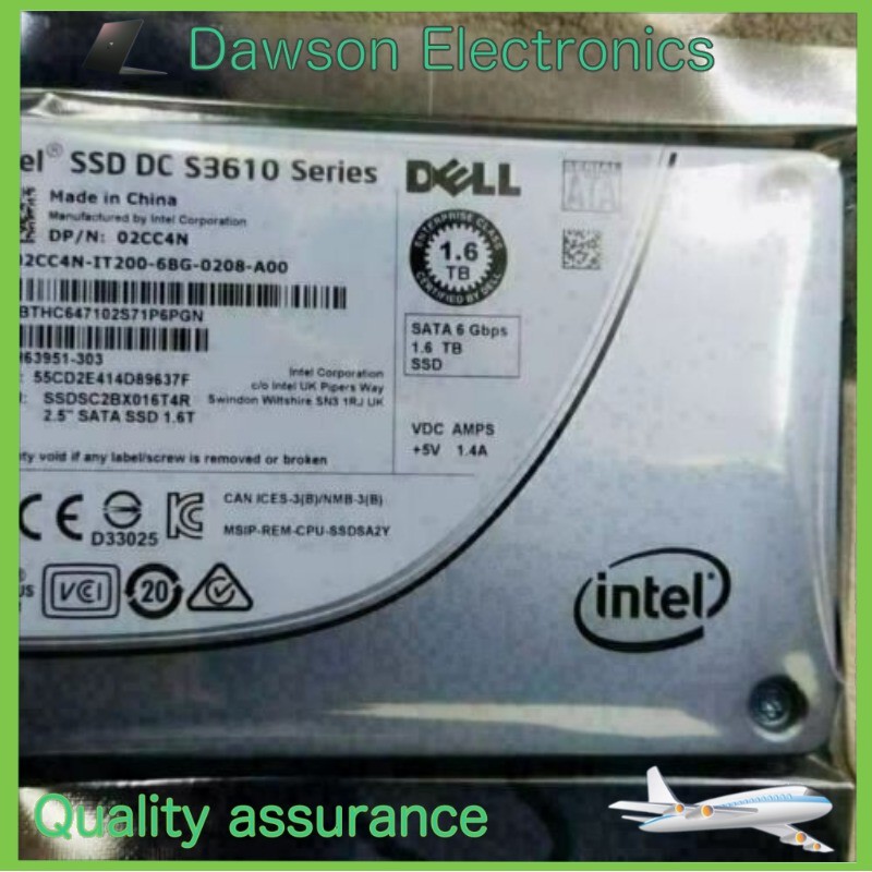 DELL 02CC4N Intel S3610 1.6TB 2.5" SATA 6Gb/s SSDSC2BX016T4R State Solid Drive