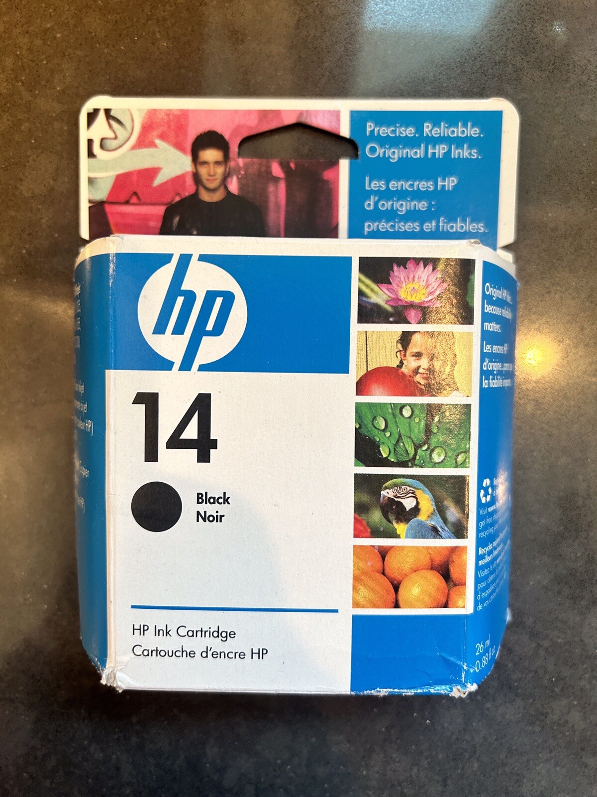 New Genuine HP 14 Black Ink Cartridge EXPIRED