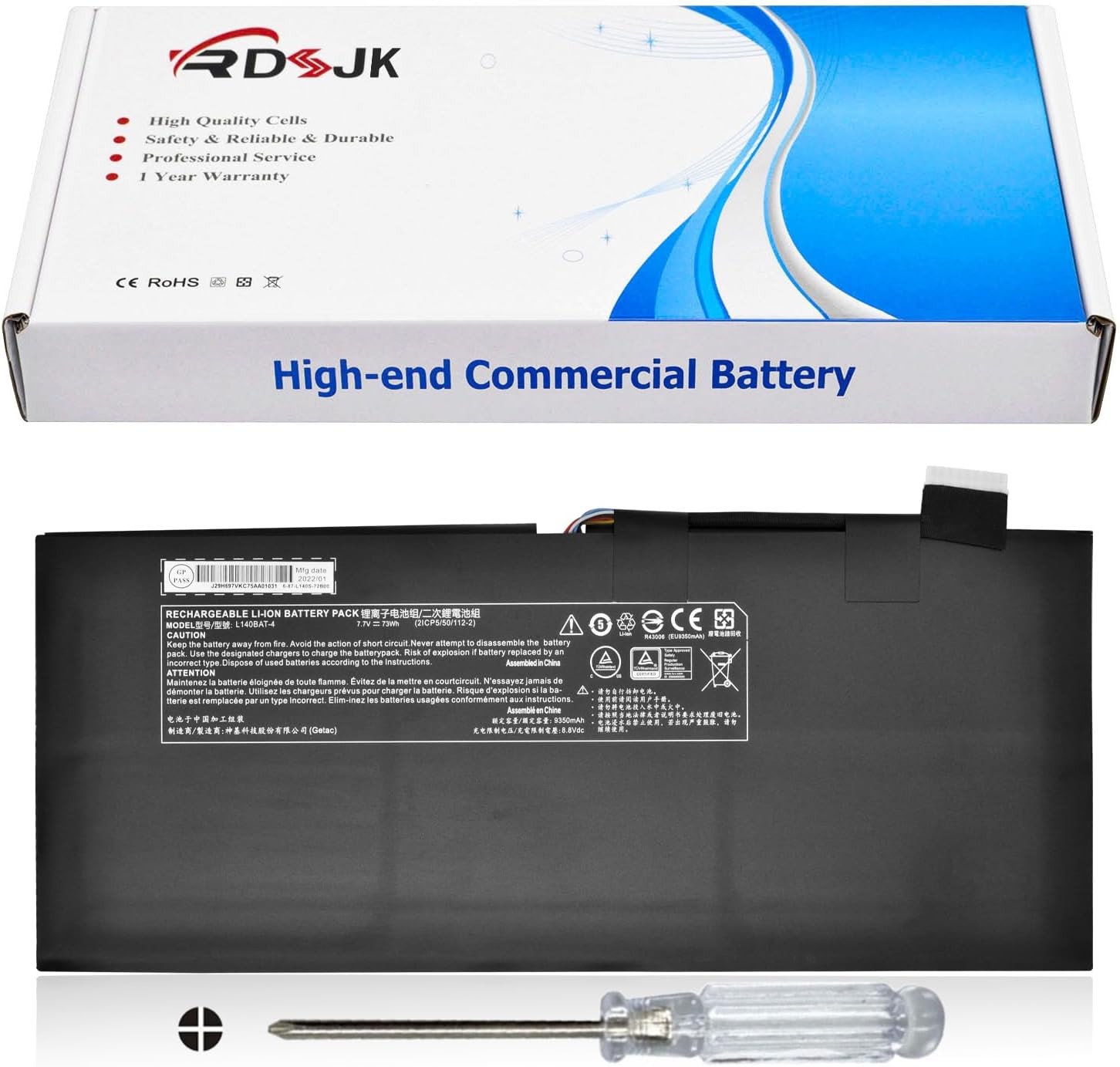 L140BAT 4 6 87 L140S 72B01 Laptop Battery for Lemp9 System76 Darter Pro 2021