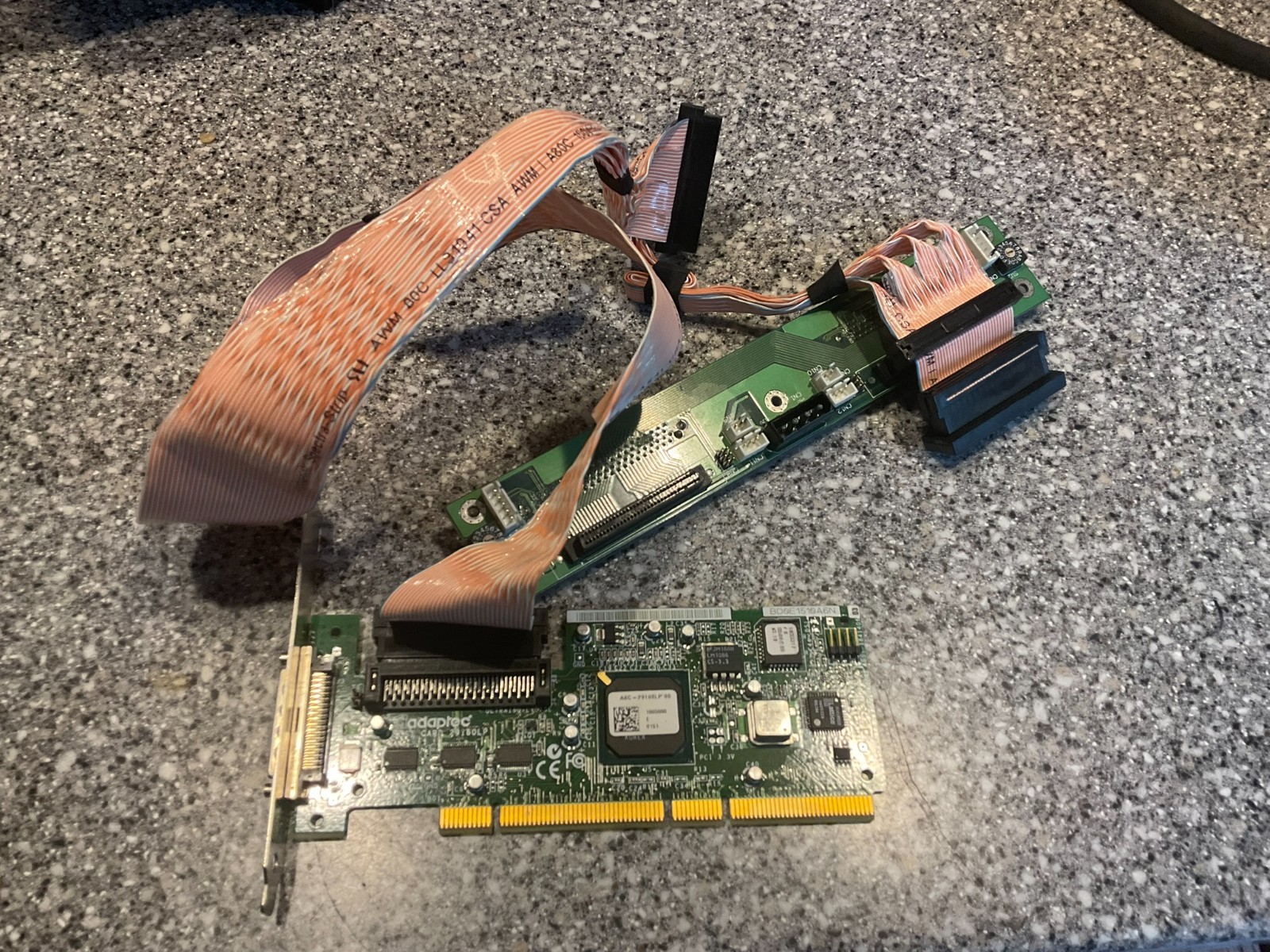 Adaptec 29160LP SCSI Card with additional card