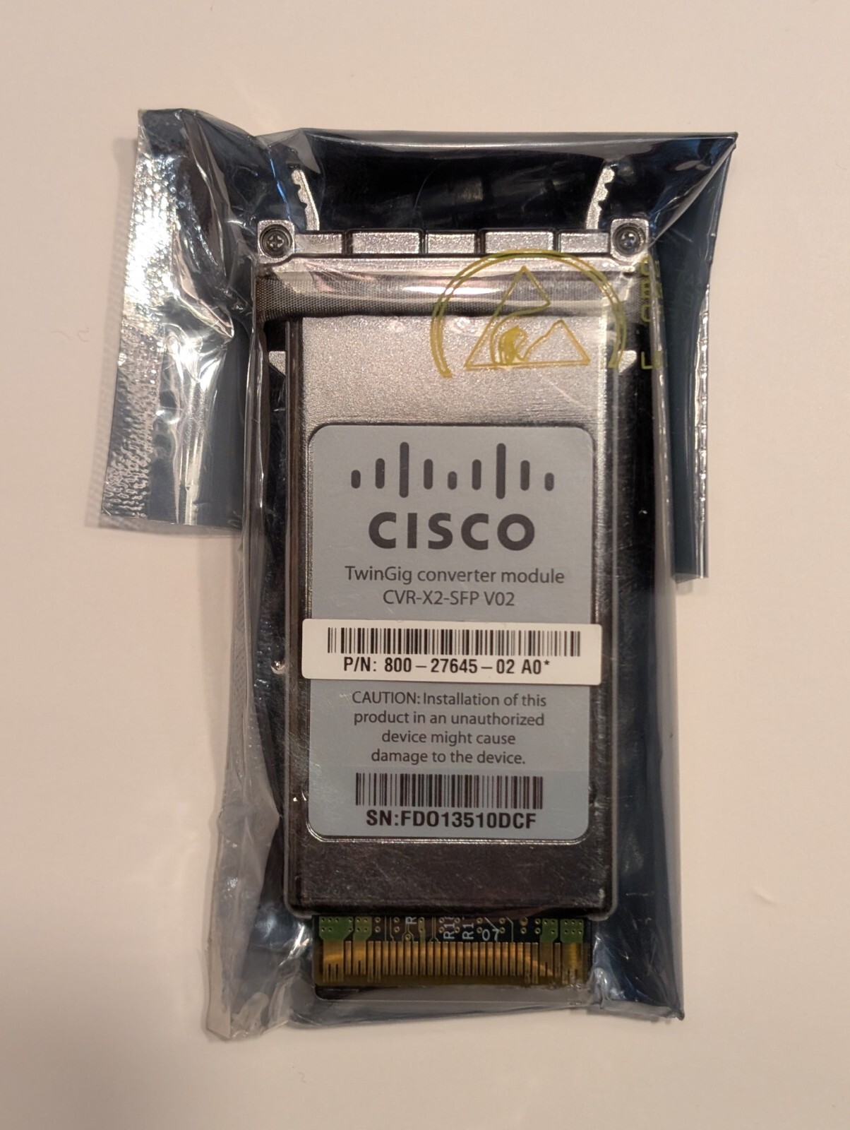 CISCO CVR-X2-SFP V02 TwinGig X2 to SFP Converter Module CVR X2 SFP