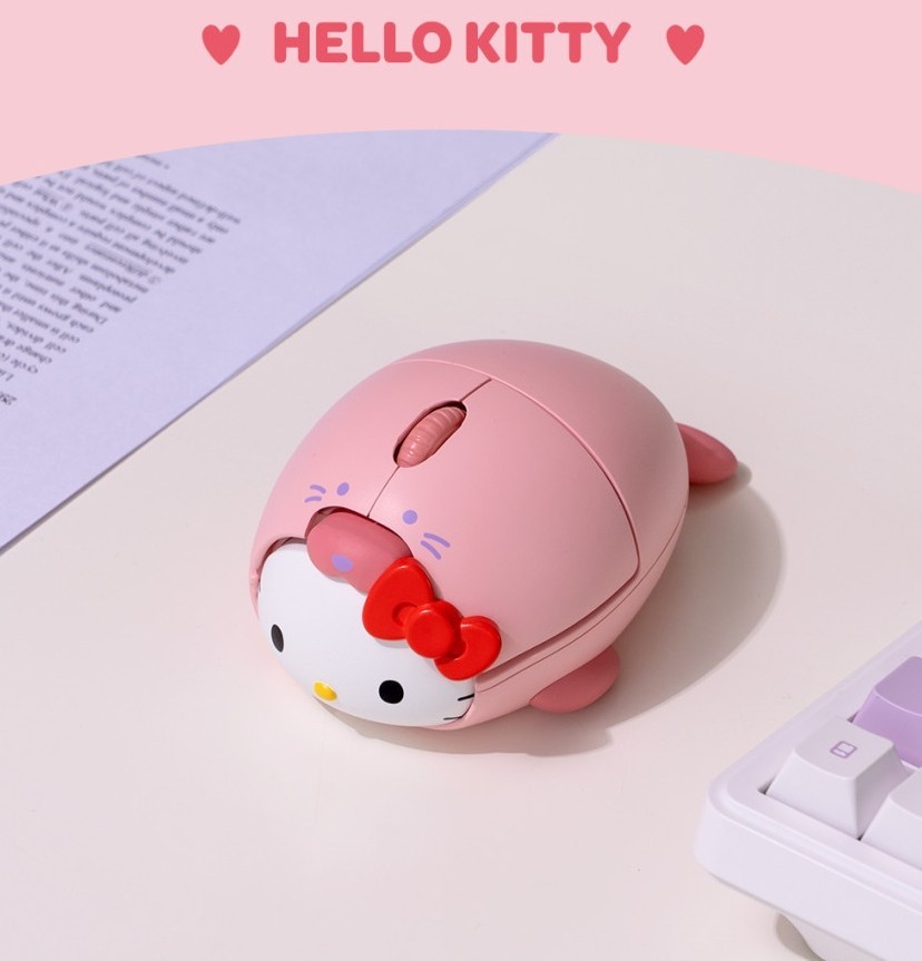 Hello Kitty Sanrio Genuine Figure Bluetooth Mouse 2.4Ghz Wireless