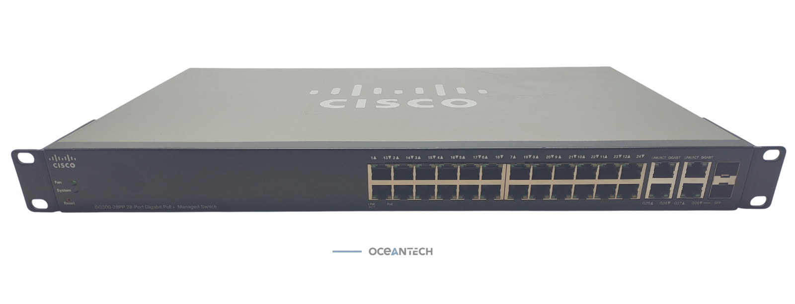 Cisco SG300-28PP SG300-28PP-K9 V03 28-Port Gigabit Managed Switch PoE+ No Ears
