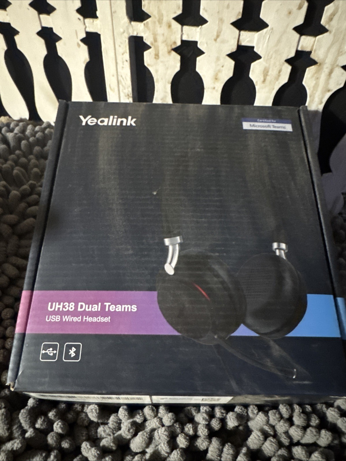 Yealink Headset UH38 USB Wired Mono Teams Certified with Noise-Cancelation - New