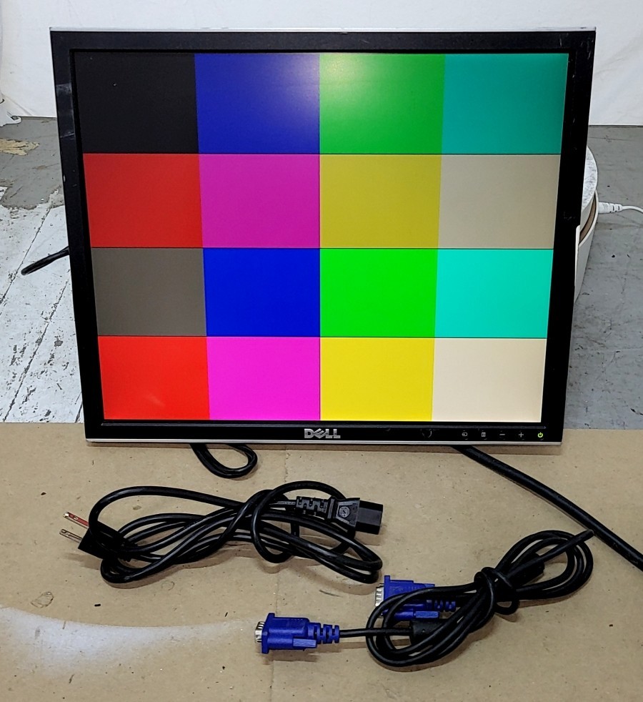 Dell 1907FPc 0CC299 19" LCD Monitor DVI VGA GRADE B SEE NOTES 