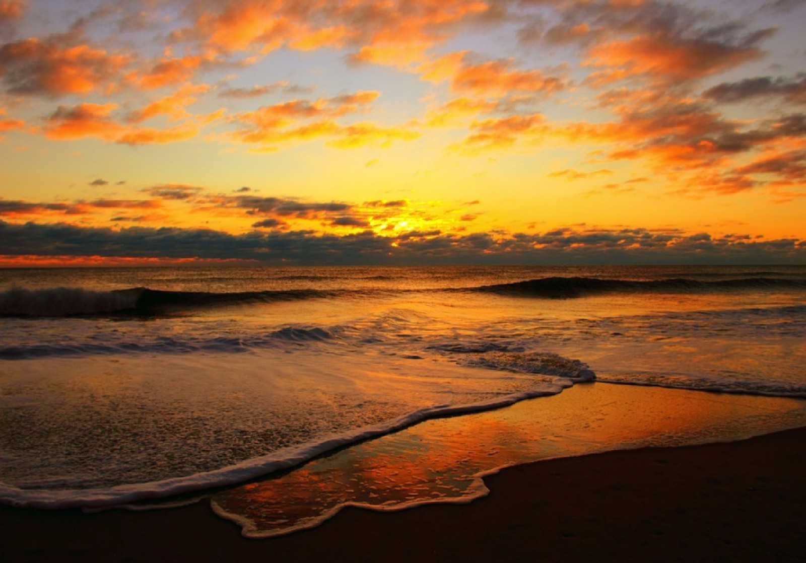 TROPICAL BEACH OCEAN SUNSET MOUSE PAD  9 X 7 