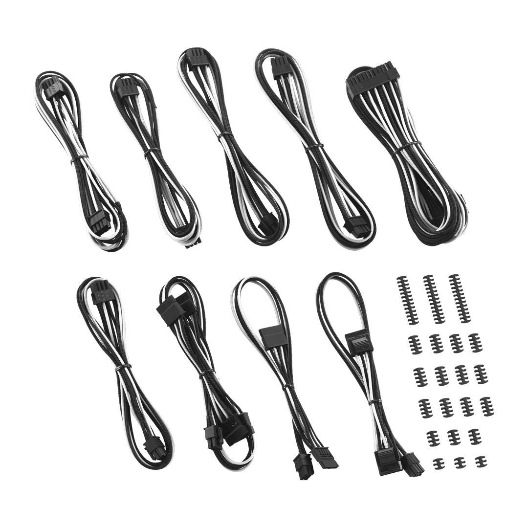 E-Series Classic ModFlex Sleeved Cable Kit for EVGA G/G+ / P/P+ / T (Black + ...