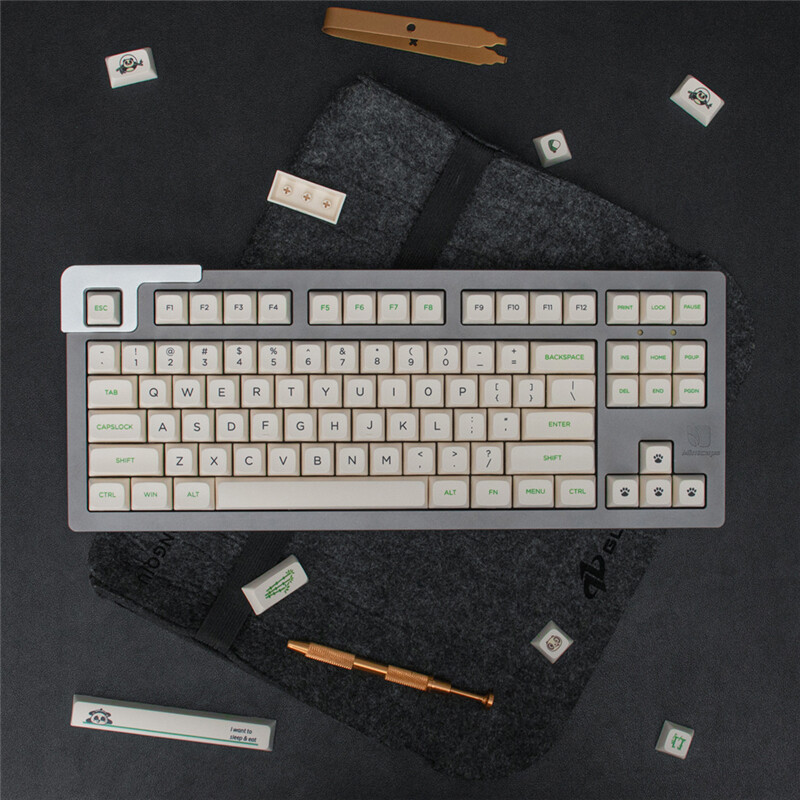 DIY Panda Theme Keycap XDA Profile 132pc/Set For MX 104 108 87 64 68 980 