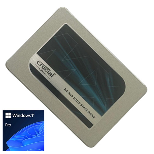 Crucial 1TB MX200 SATA 2.5" SSD with Windows 11 Pro for Dell HP Lenovo ASUS IBM