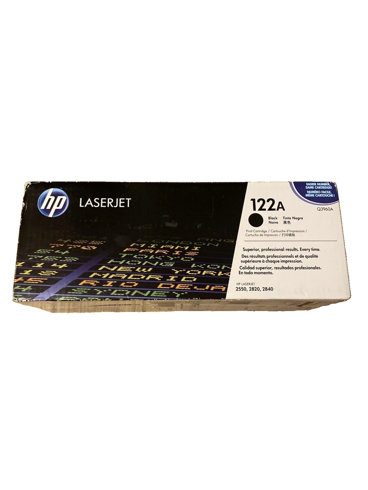 Genuine HP 122A Q3960A Black Toner Cartridge New Sealed OEM LaserJet 2550
