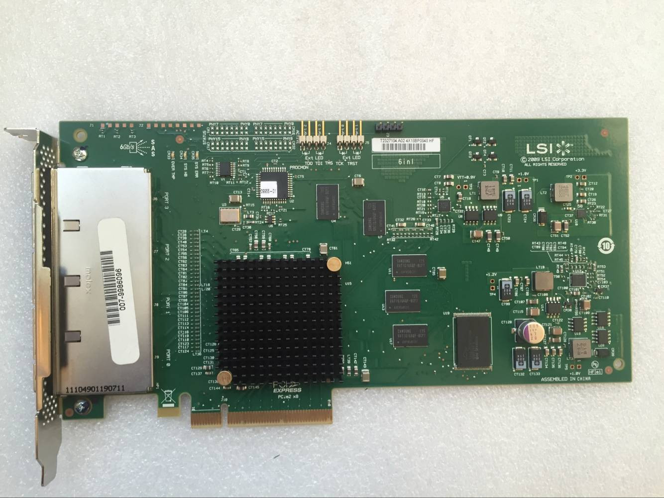 LSI 9200-16e 16-Port 6Gbps SAS SATA HBA PCIe Host Bus Adapter