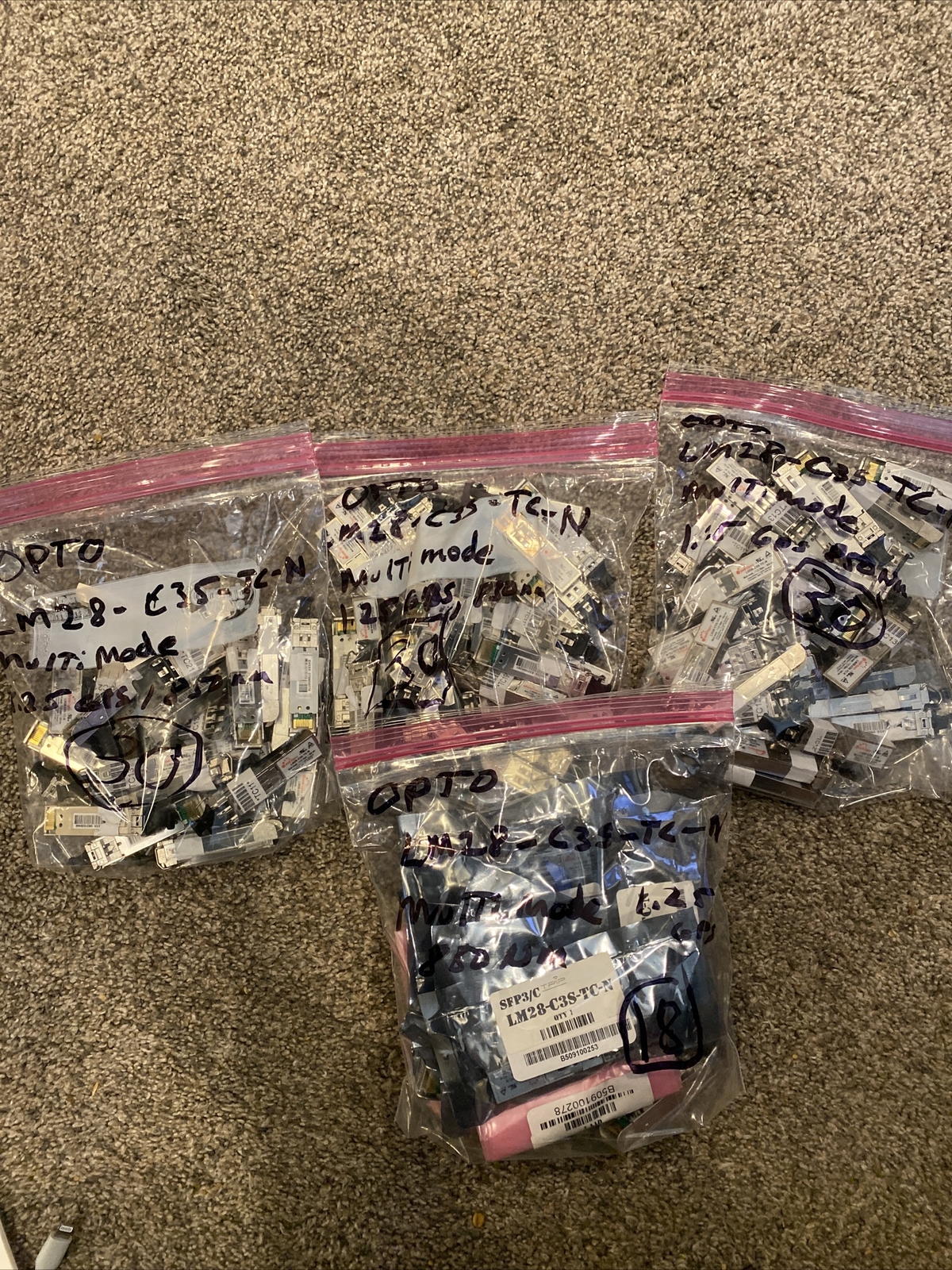 Lot Of 108 APAC OPTO LM28-C3S-TC-N MULTI-MODE 1.25 850nm GigE 8C