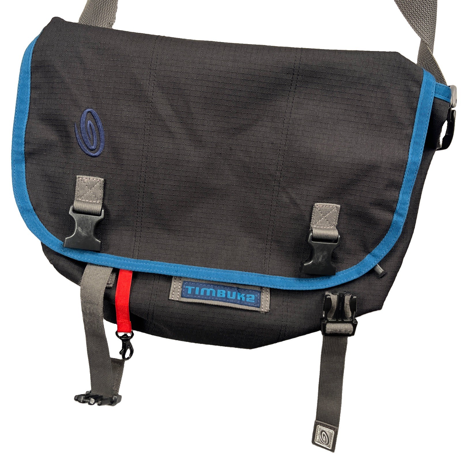 Timbuk2 Command Bag Black Blue Commuter Laptop Shoulder Messenger Bag Small