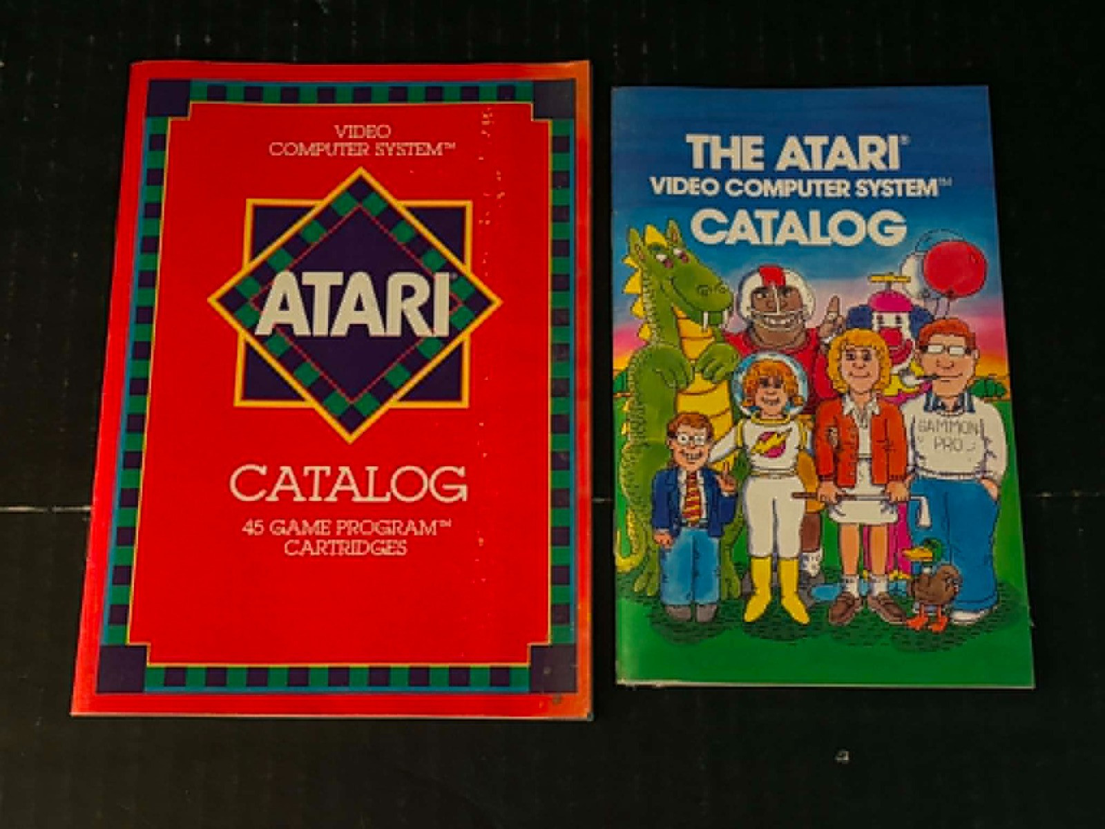 (2) VINTAGE ATARI VIDEO COMPUTER SYSTEM CATALOG LOT 1980/1981 