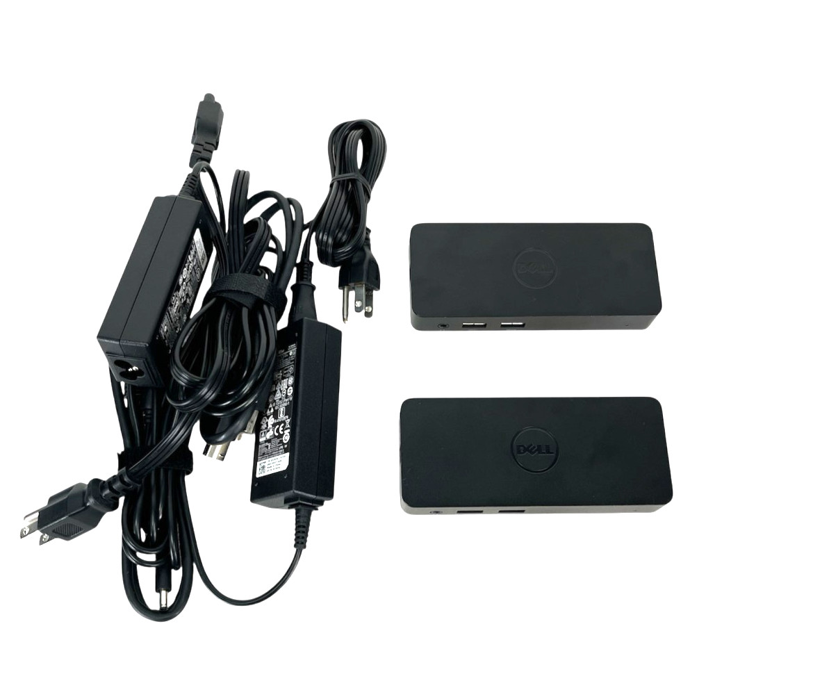 Dell D1000 Docking Station with power adapter lot of 2