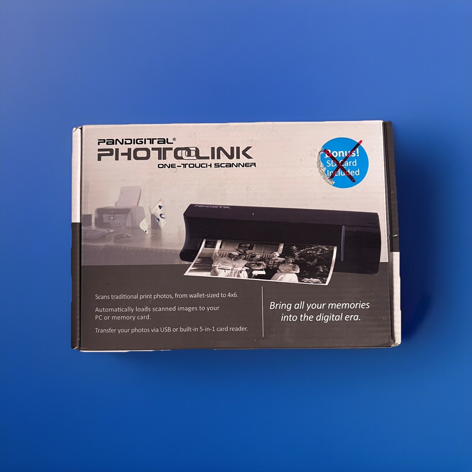 Genuine Pandigital (PANSCN01) One Touch Digital Photo Scanner & Power Supply