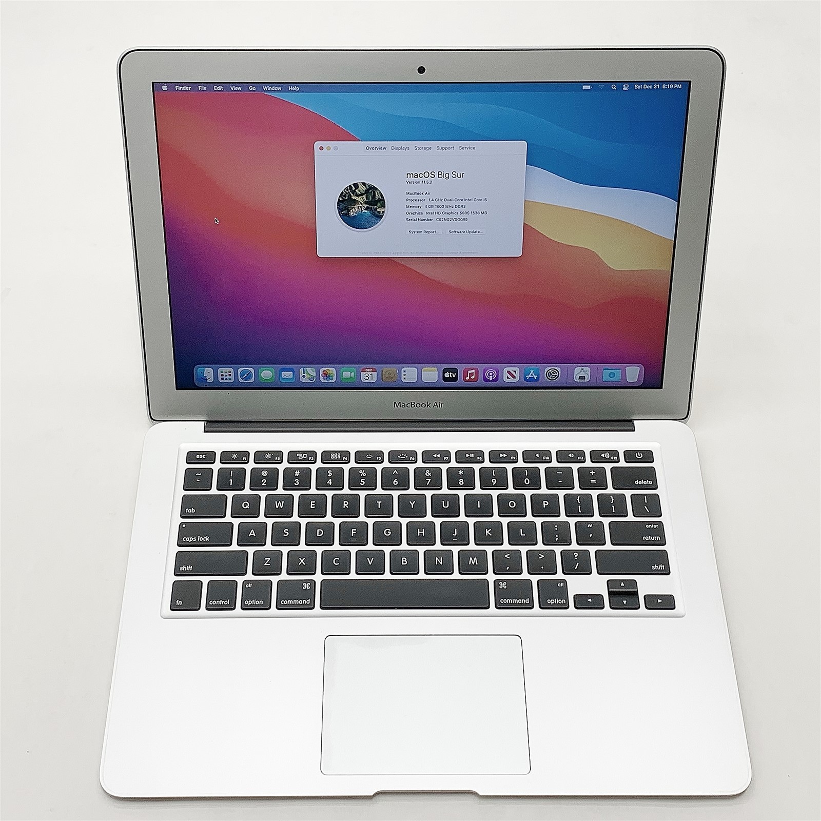 Apple MacBook Air 6,2 A1466 2014 i5 4260U 1.40GHZ 13" 4GB 512GB SSD OSX Big Sur
