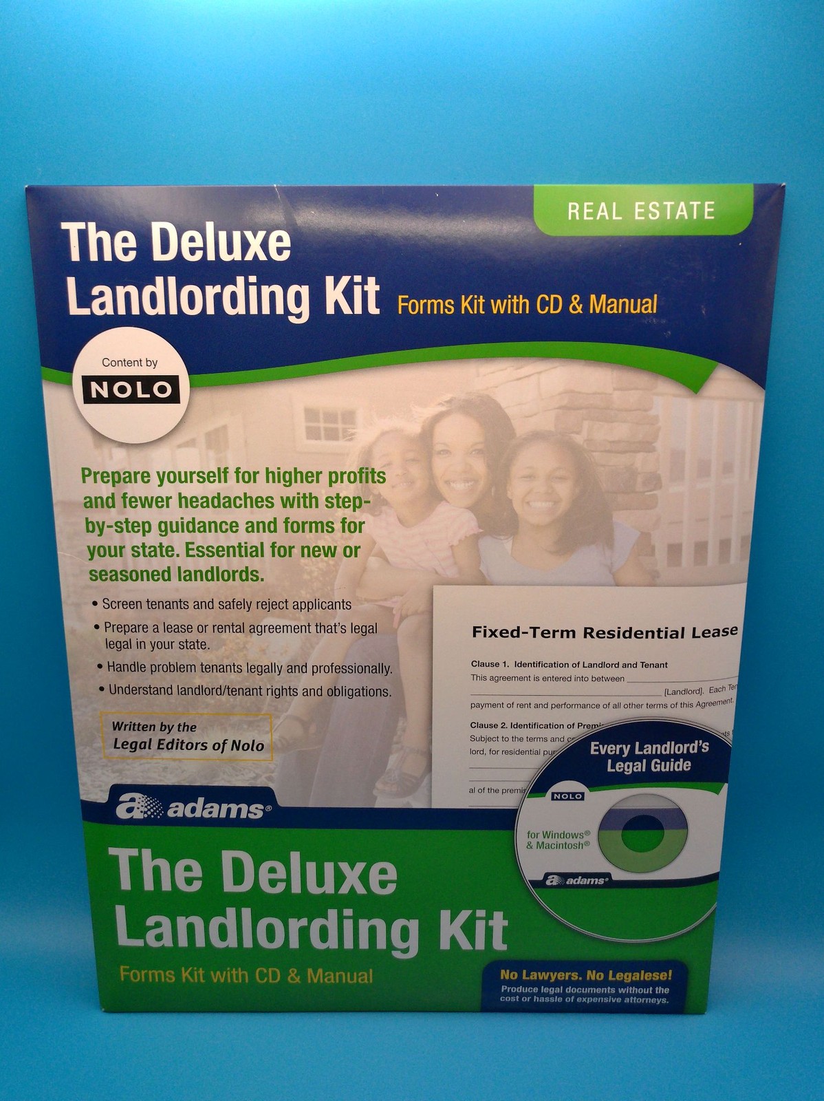 Nolo The Deluxe Landlording Kit Real Estate Forms Kit CD Manual PK213 CD-ROM