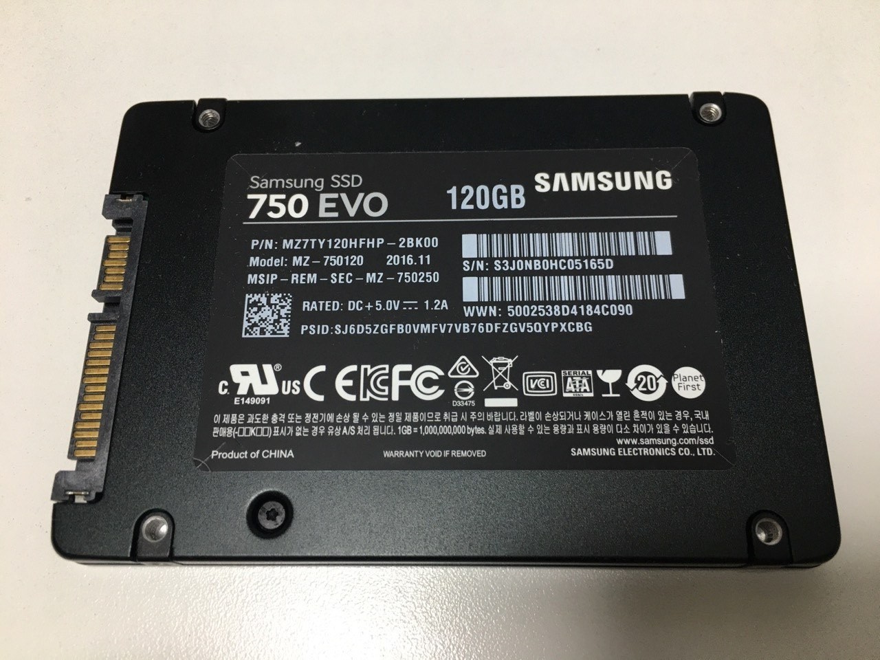 Samsung 750 evo 120g (120gb)  2.5" Sata 3 SSD - Fully Tested & Confirmed