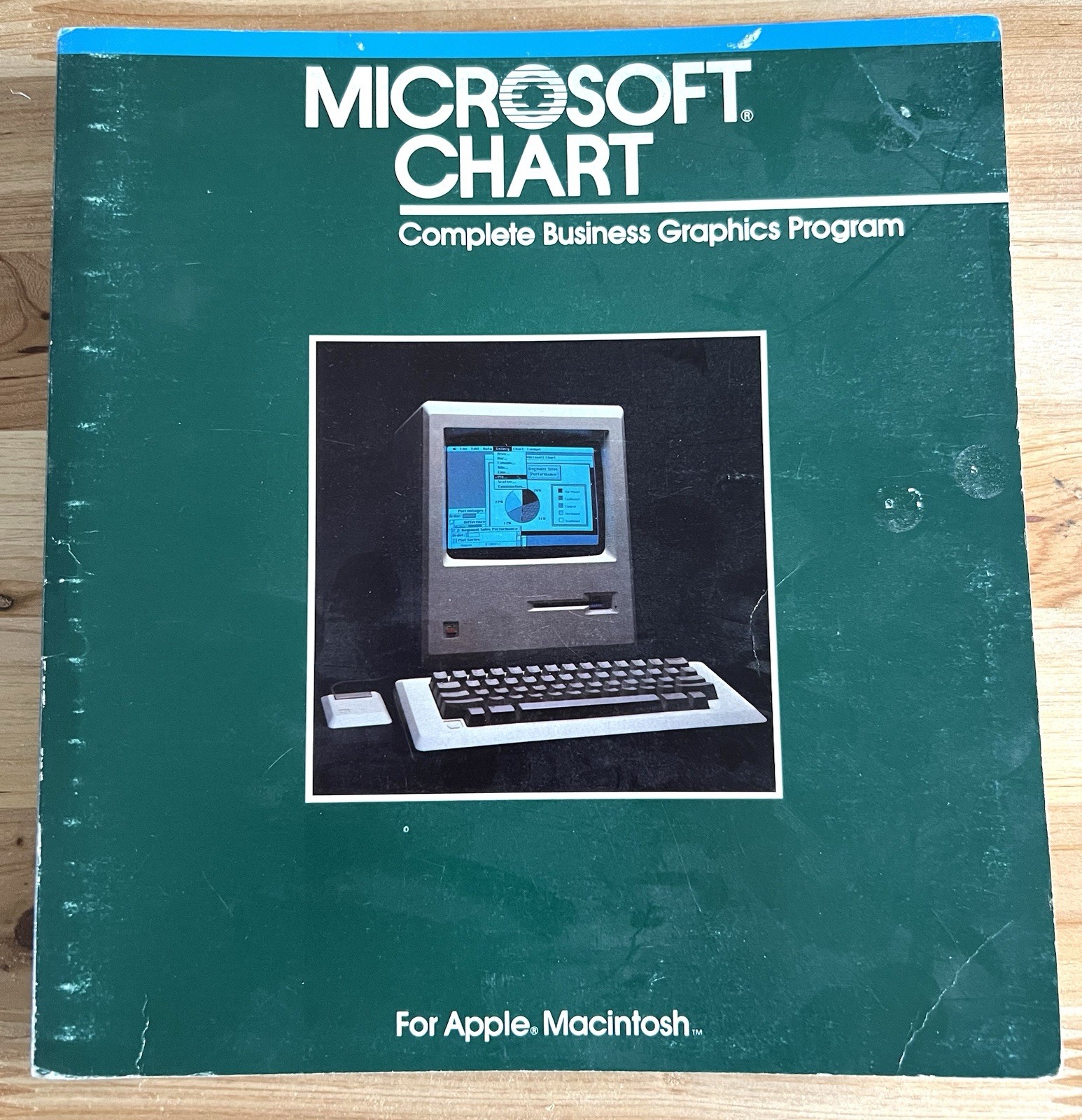 1984 Microsoft CHART Business Graphics Program MANUAL Only, RARE Macintosh 128K