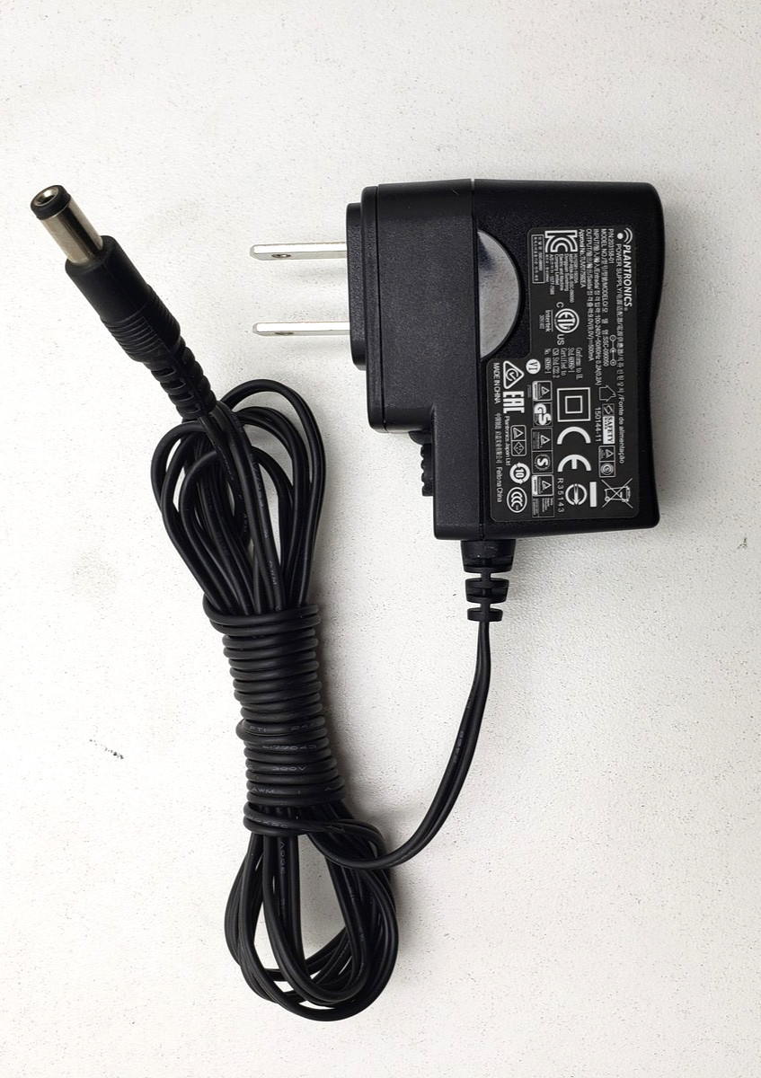 Plantronics Power Supply 9V 500mA 4.5W Model: SSC-090050 PN:203158-01 Tested.