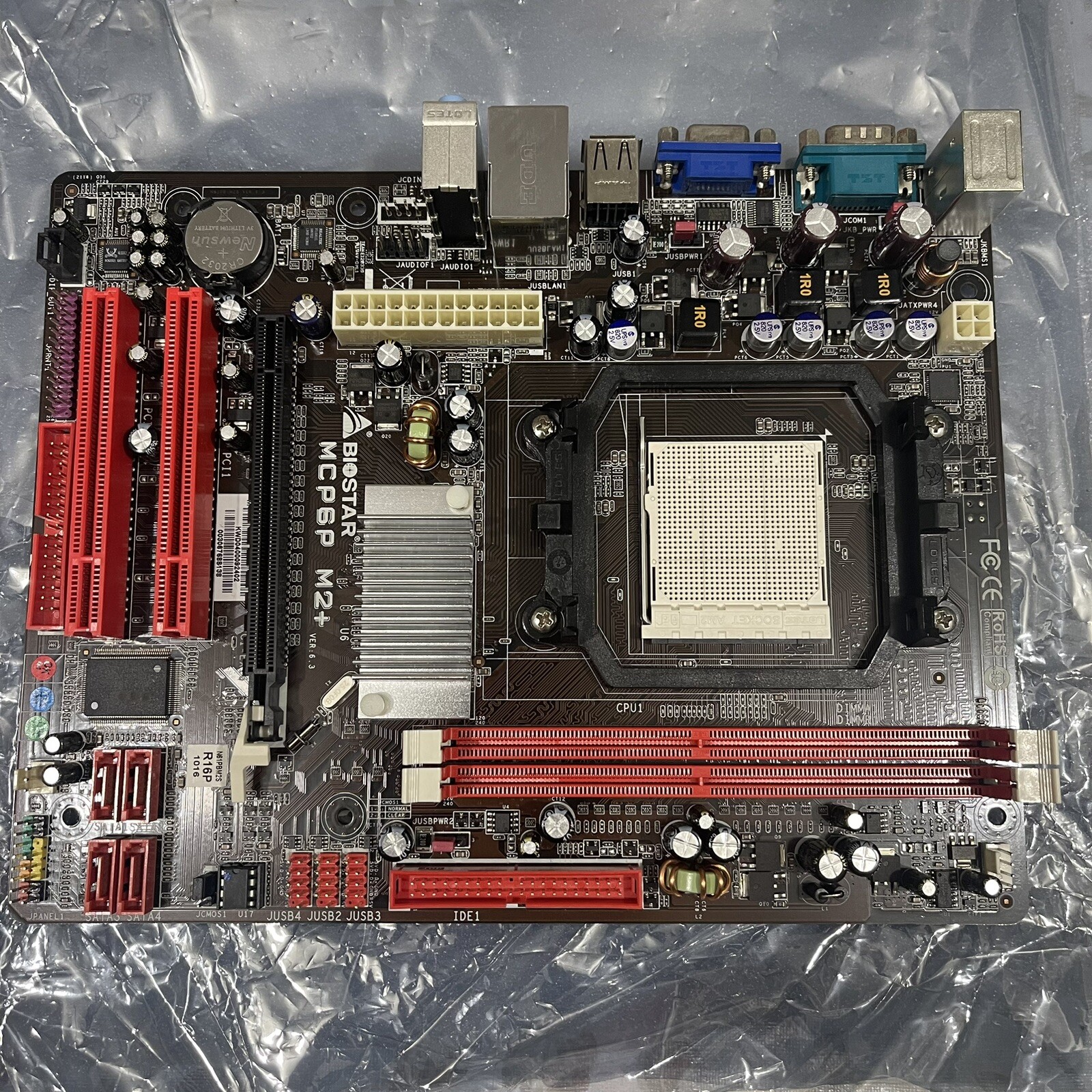 Biostar MCP6P-M2+ Socket AM2 AMD DDR2 Serial 95W WIN7 XP Micro ATX Motherboard